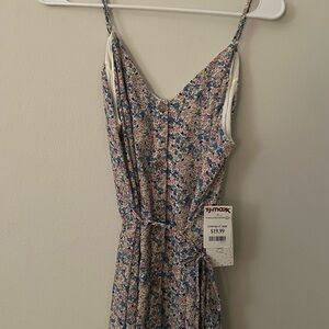 Floral button up dress